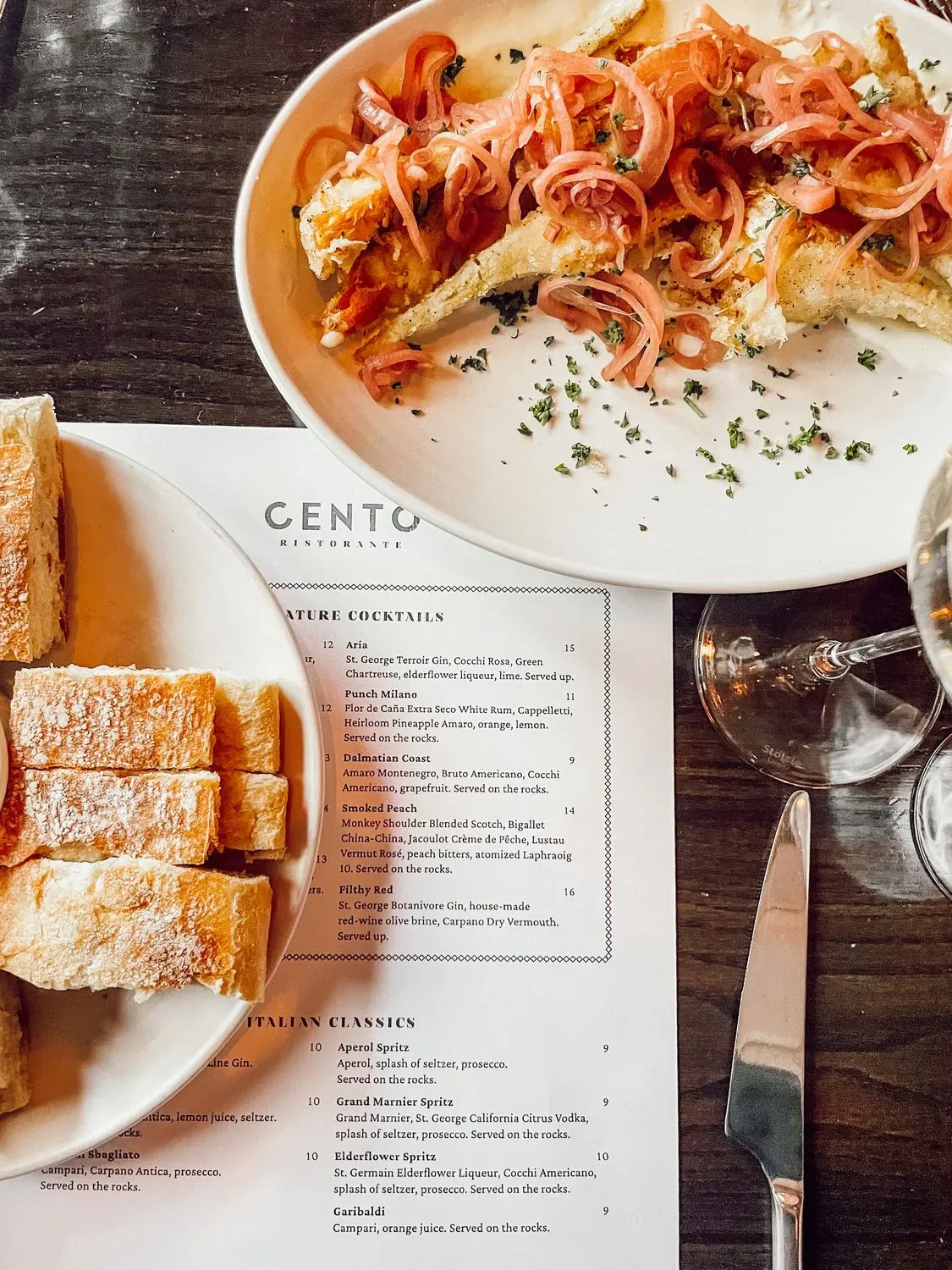 Cento Menu - Updated October 2025