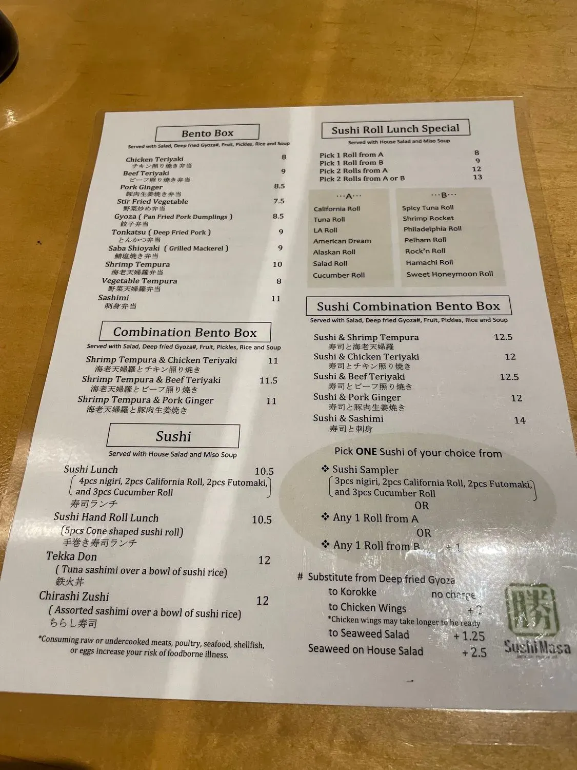 Menu 5