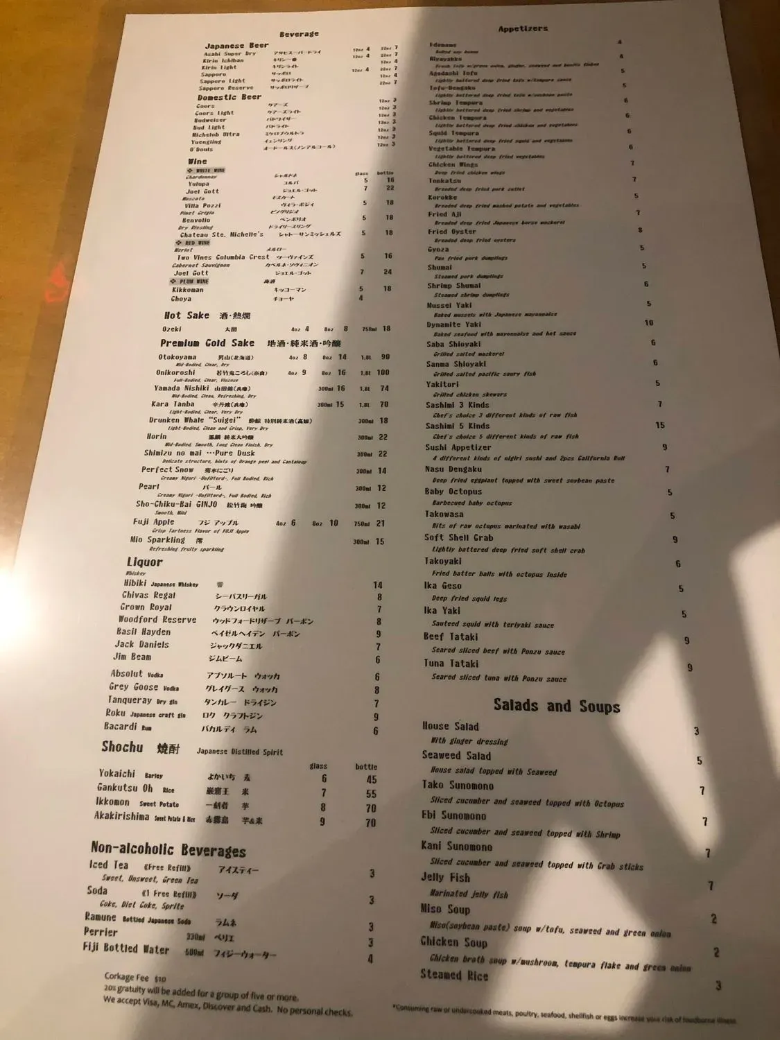 Menu 6