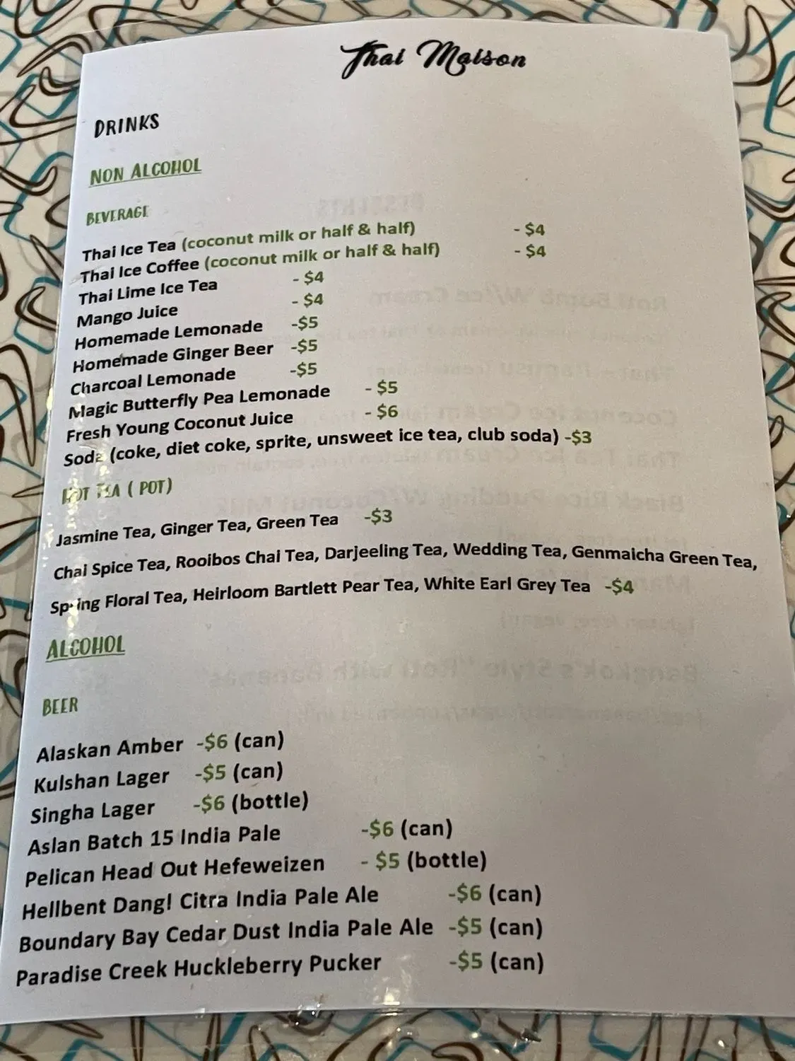 Menu 5