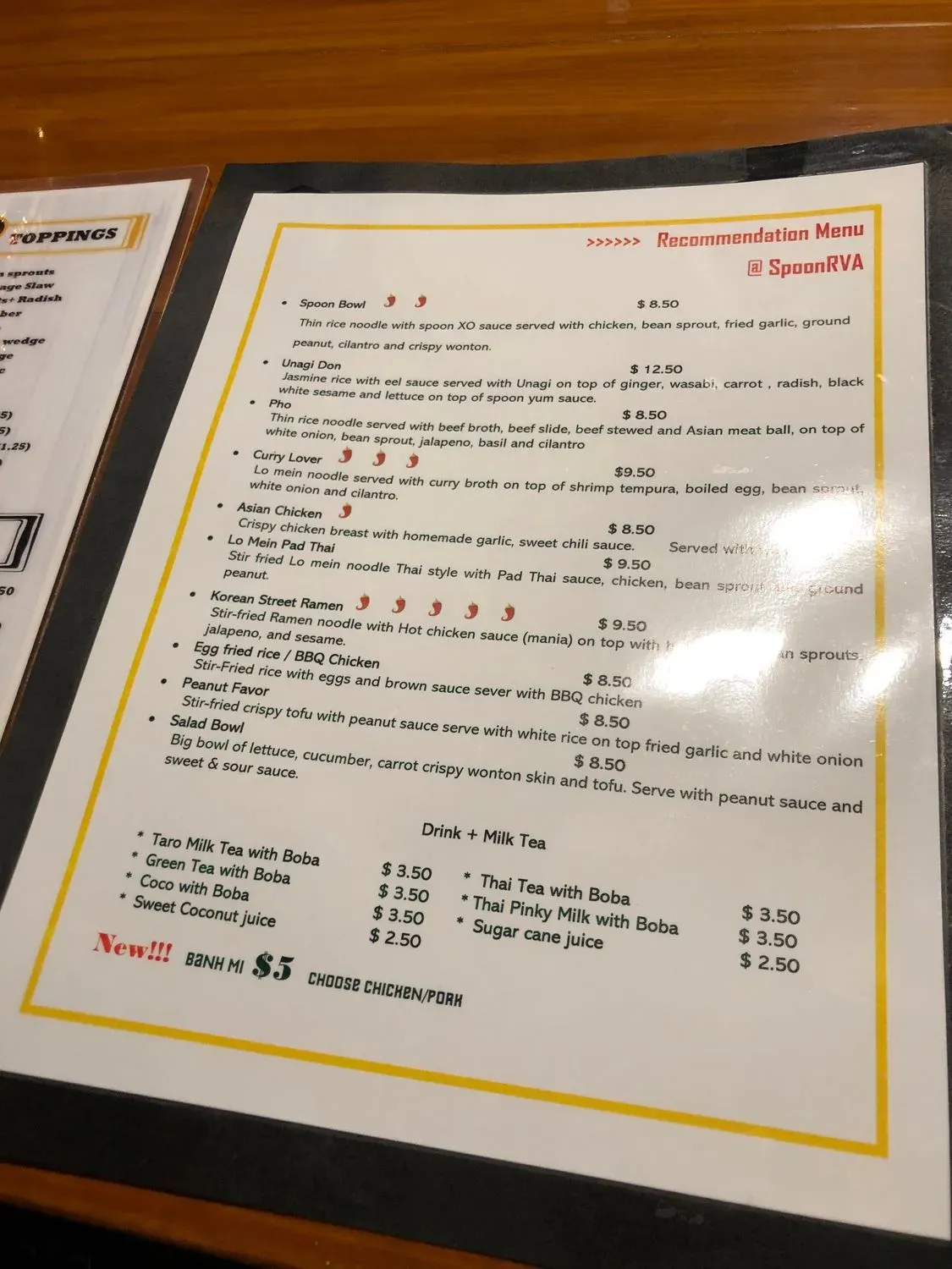 Menu 5