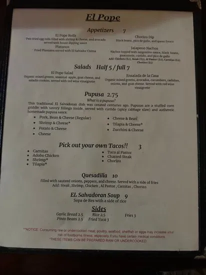 Menu 4