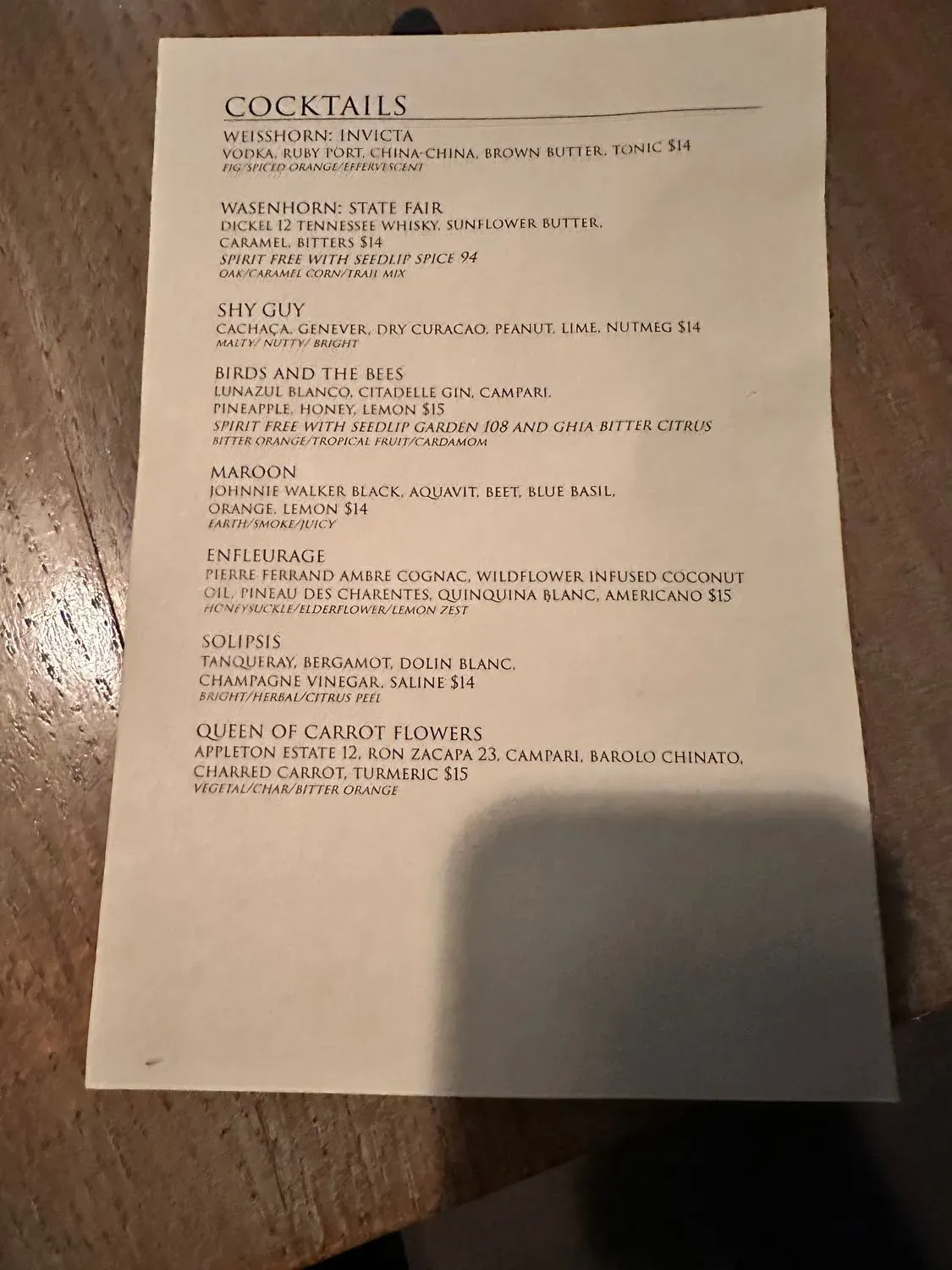 Menu 6