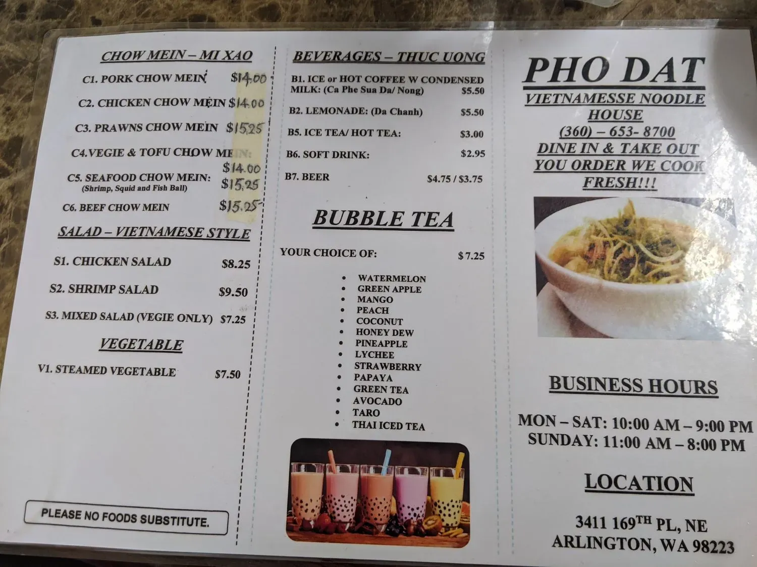 Menu 1