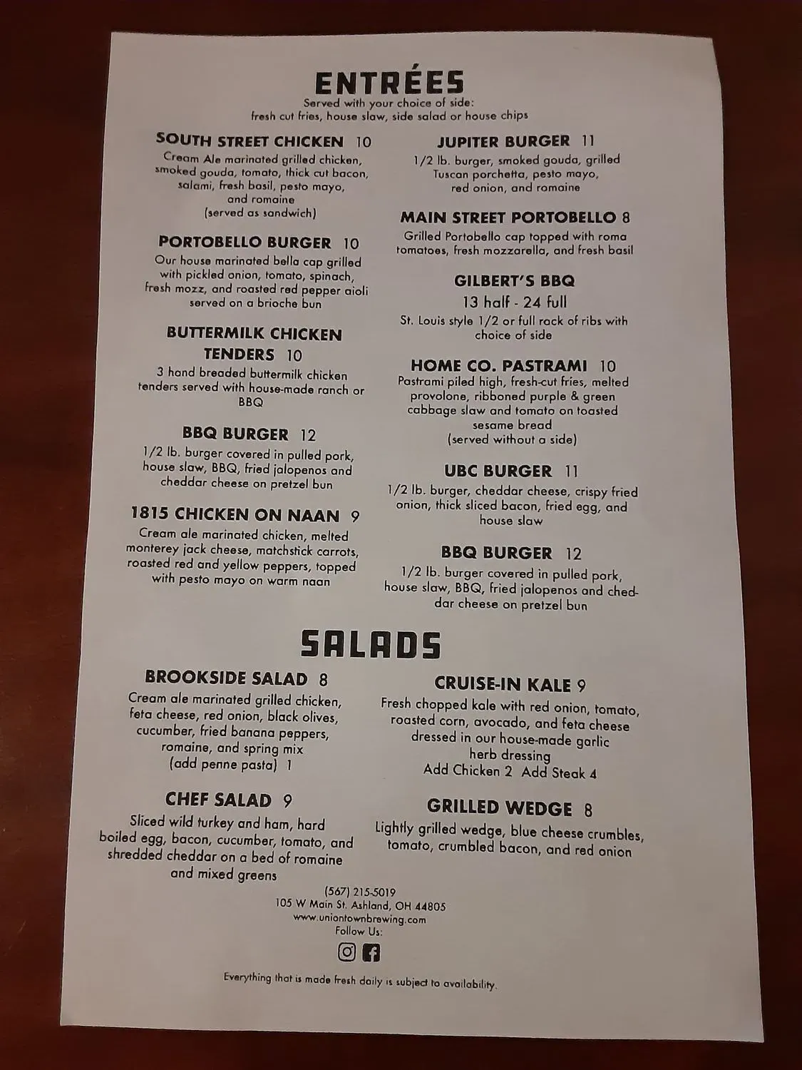 Menu 1