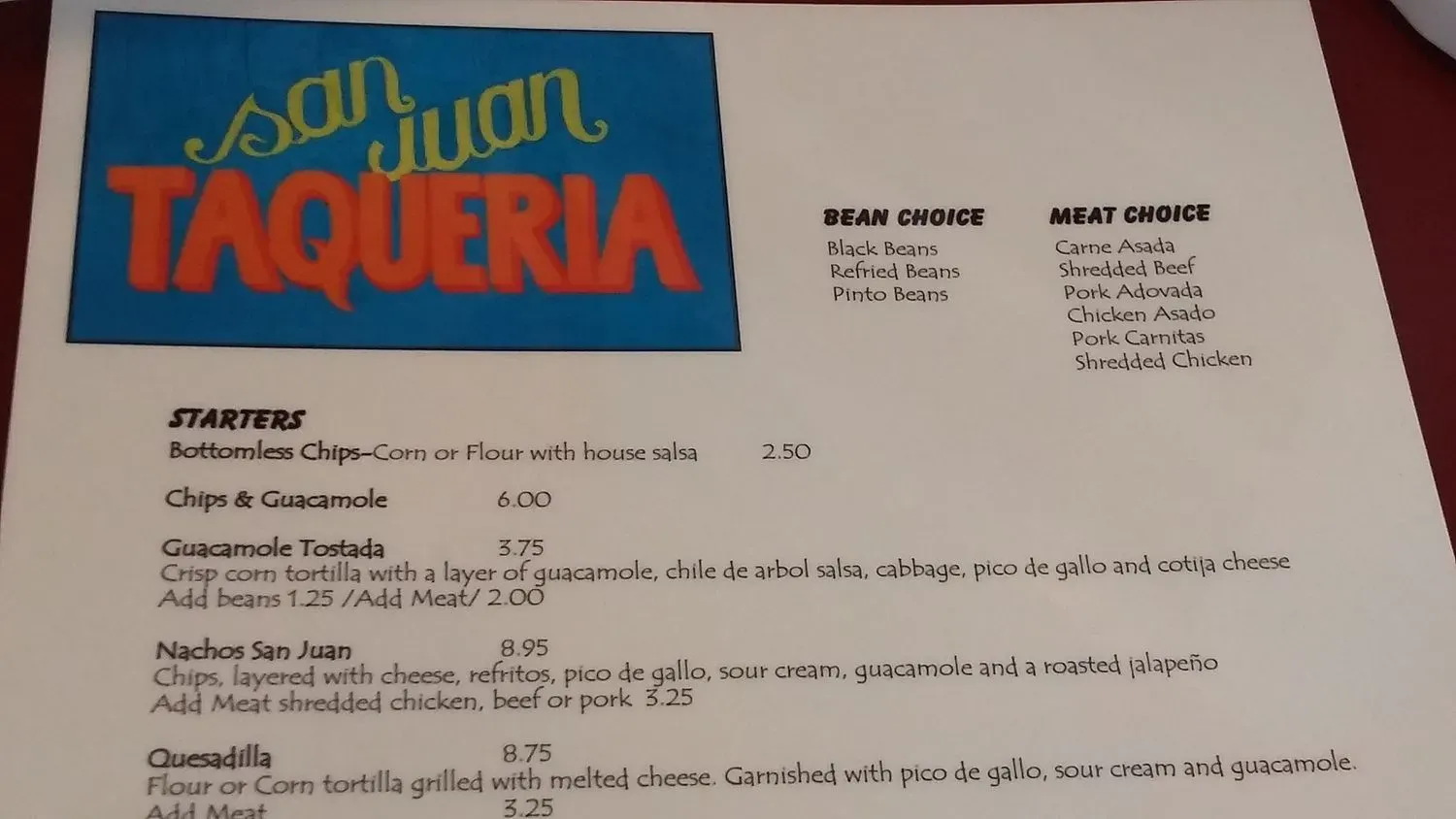 Menu 3