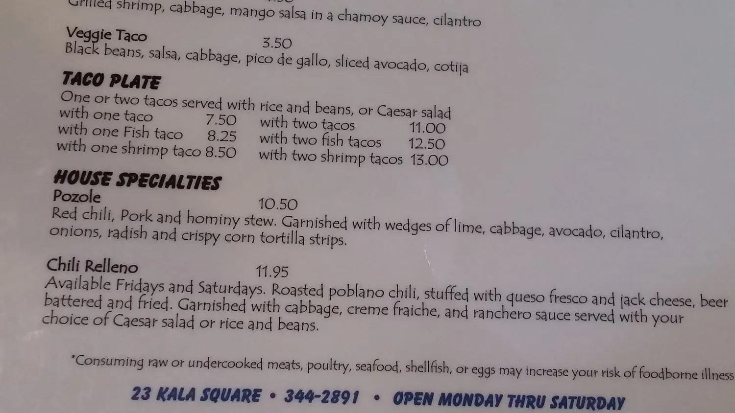 Menu 4