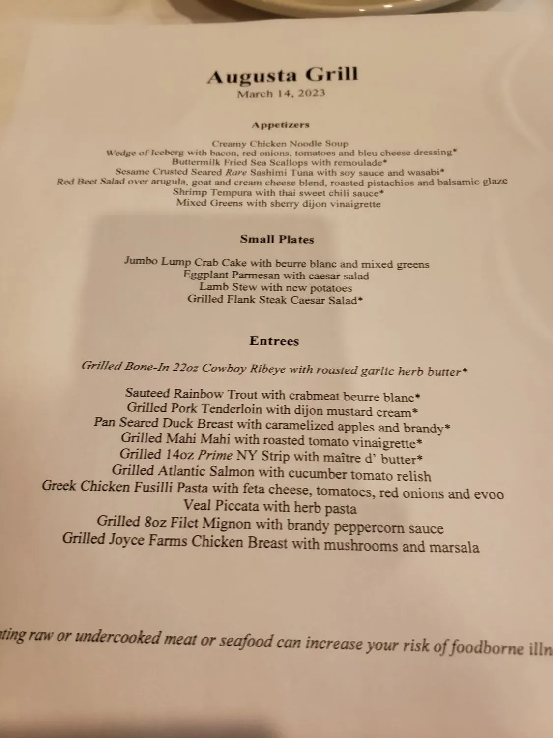 Menu 1