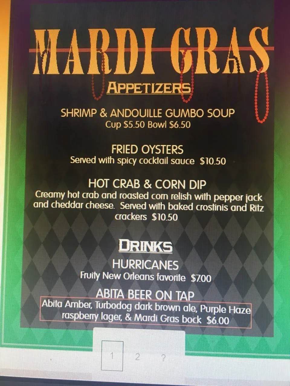 Menu 5