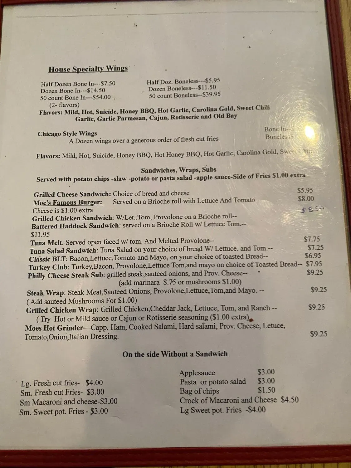 Menu 1