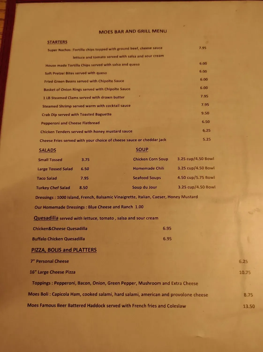 Menu 4