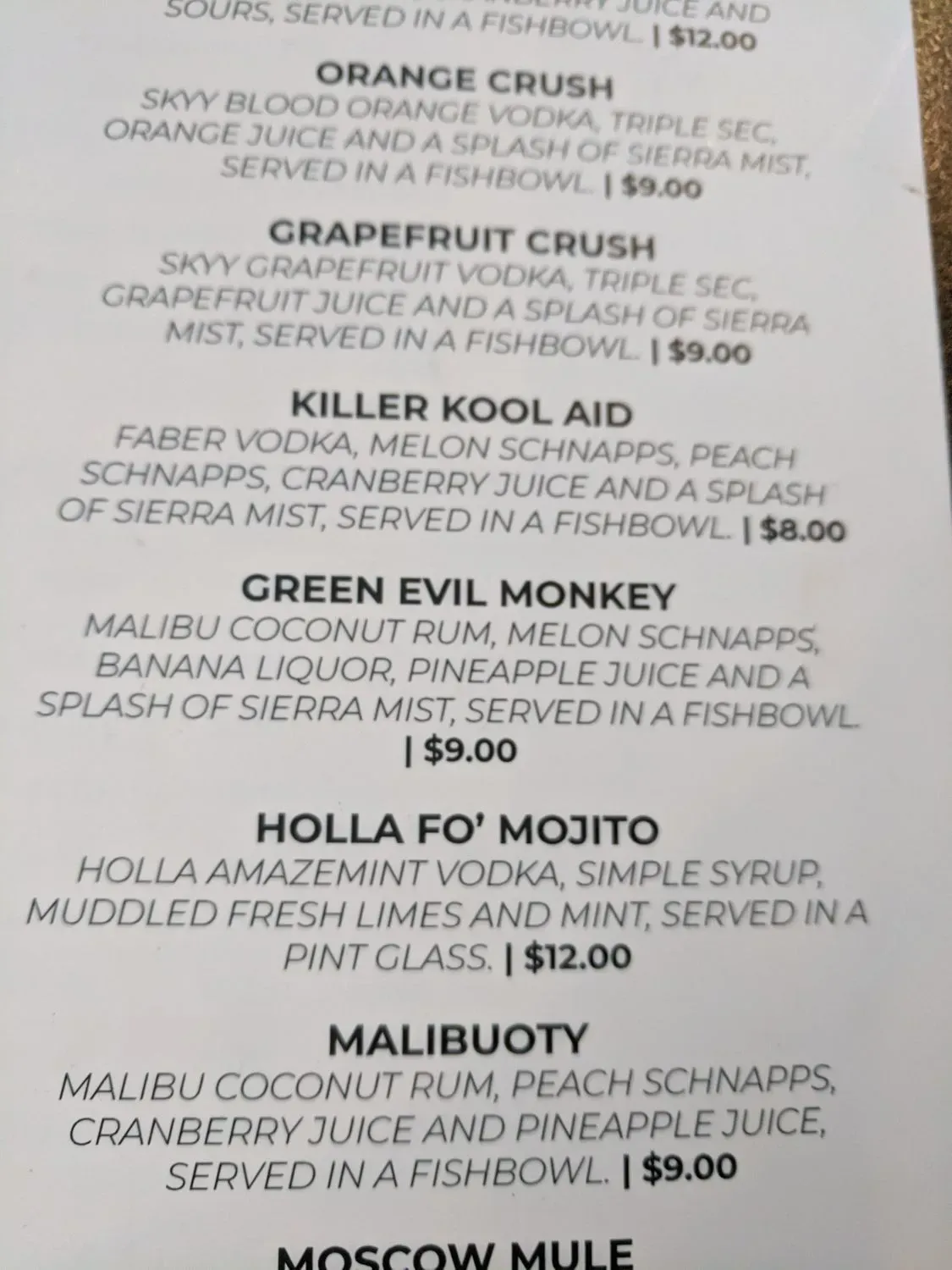 Menu 4