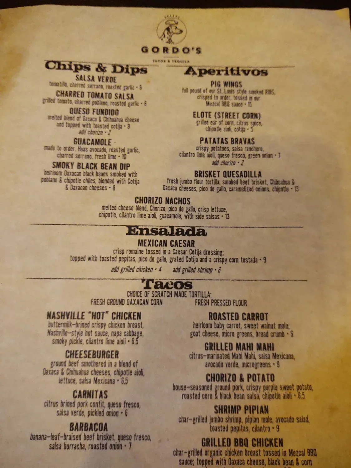 Menu 5