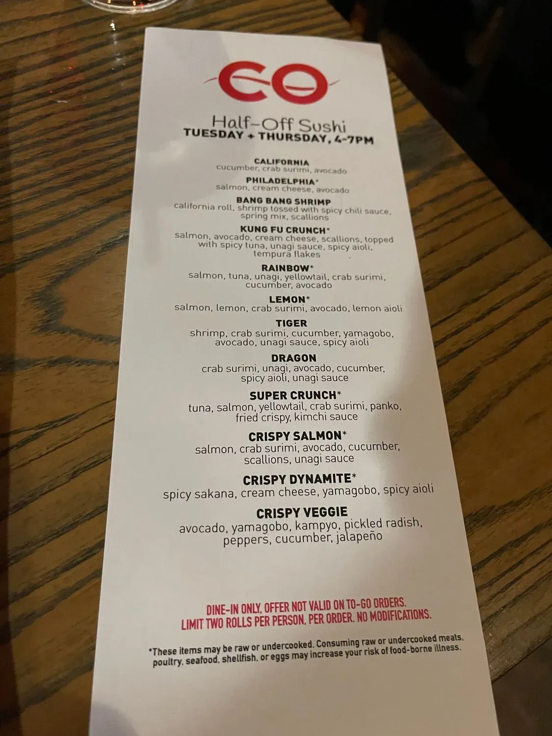 Menu 5