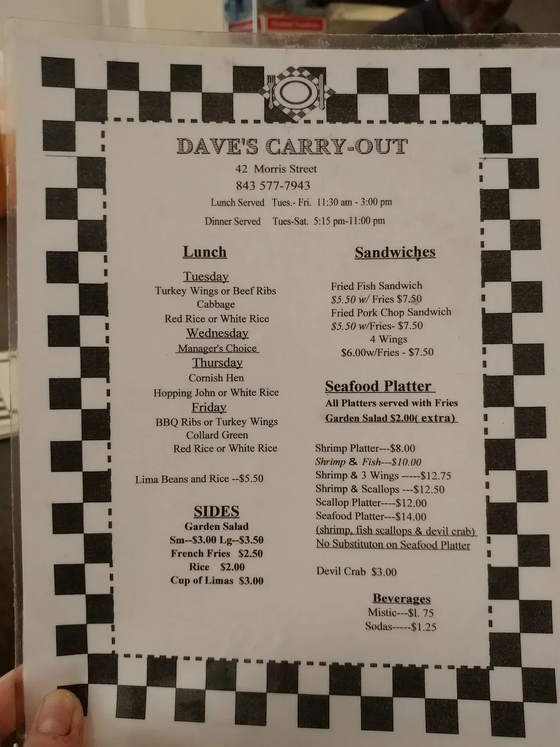 Menu 5