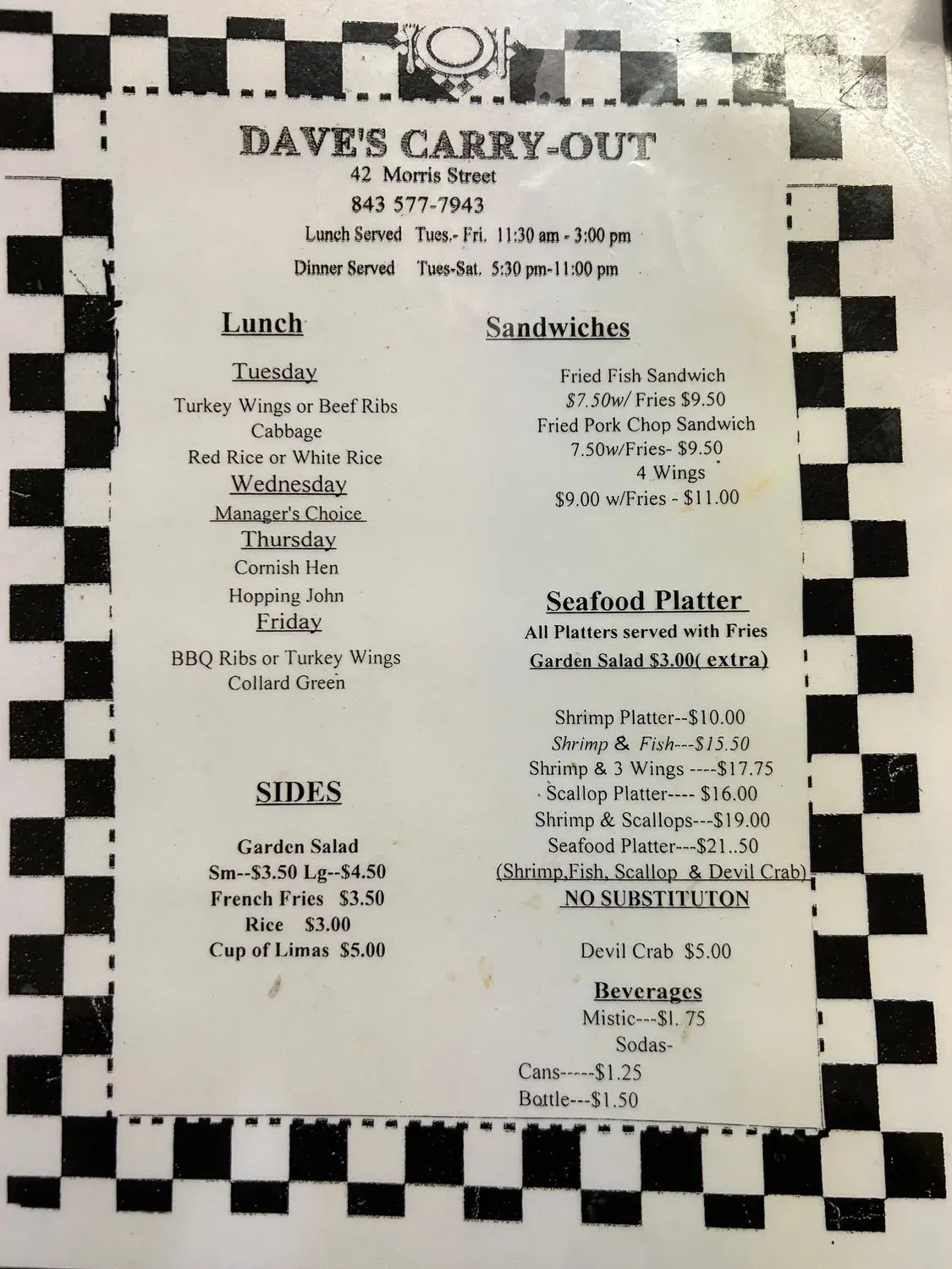 Menu 1