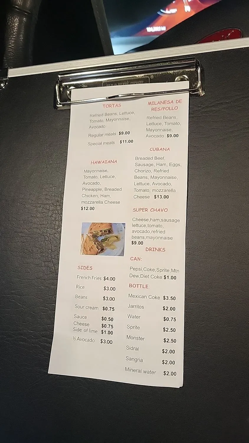 Menu 5