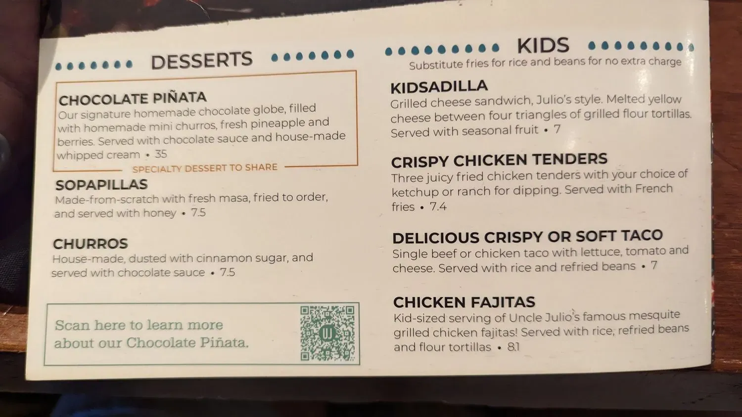 Menu 2