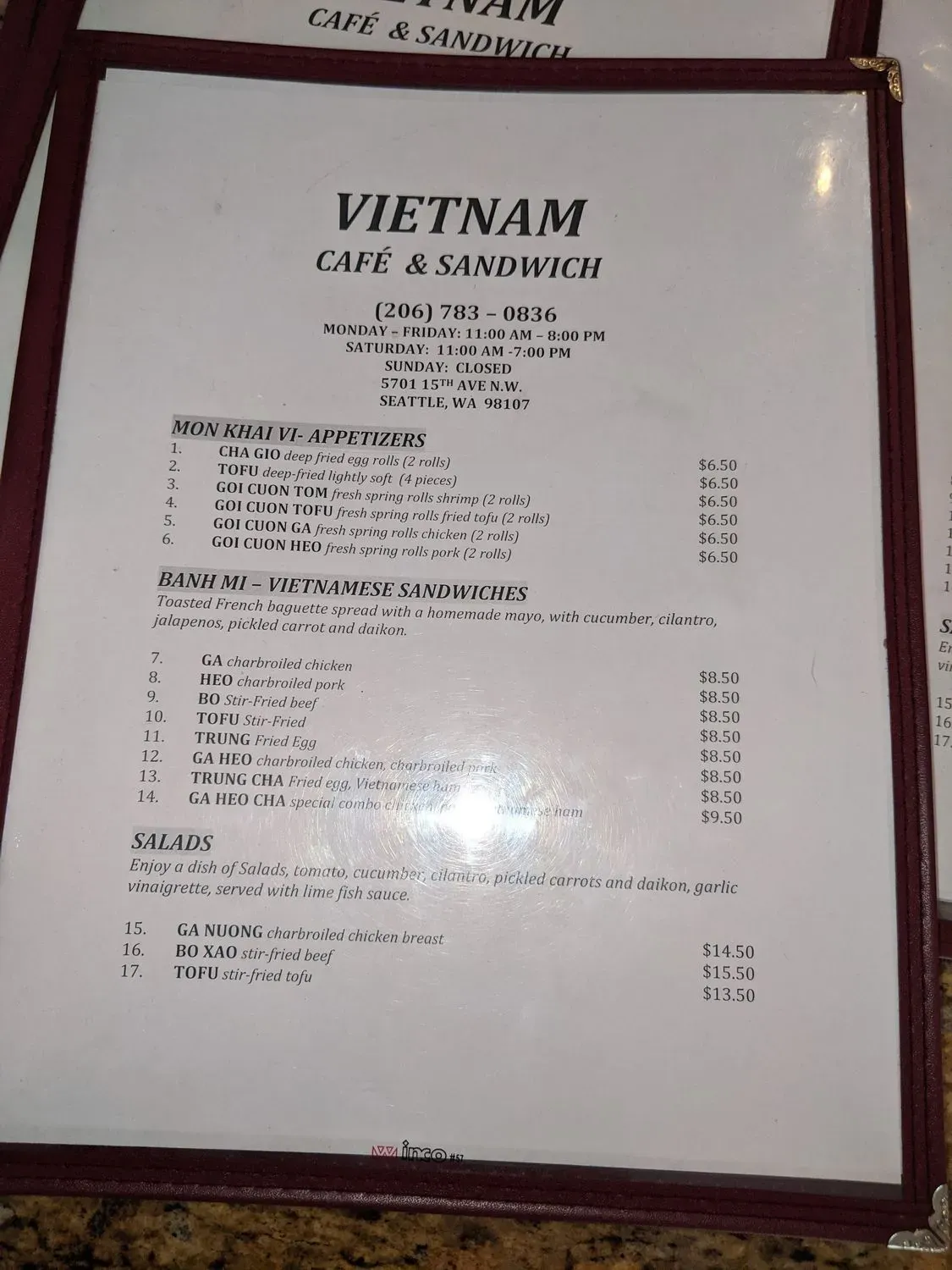 Menu 6