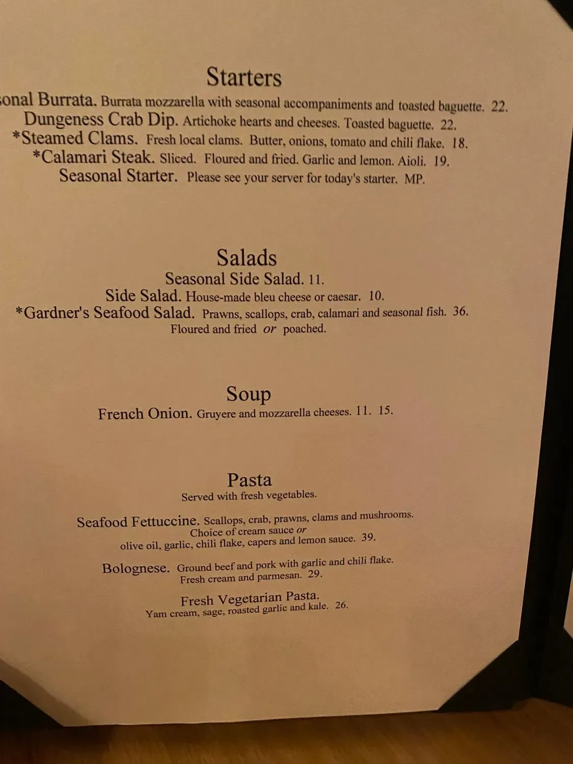 Menu 5