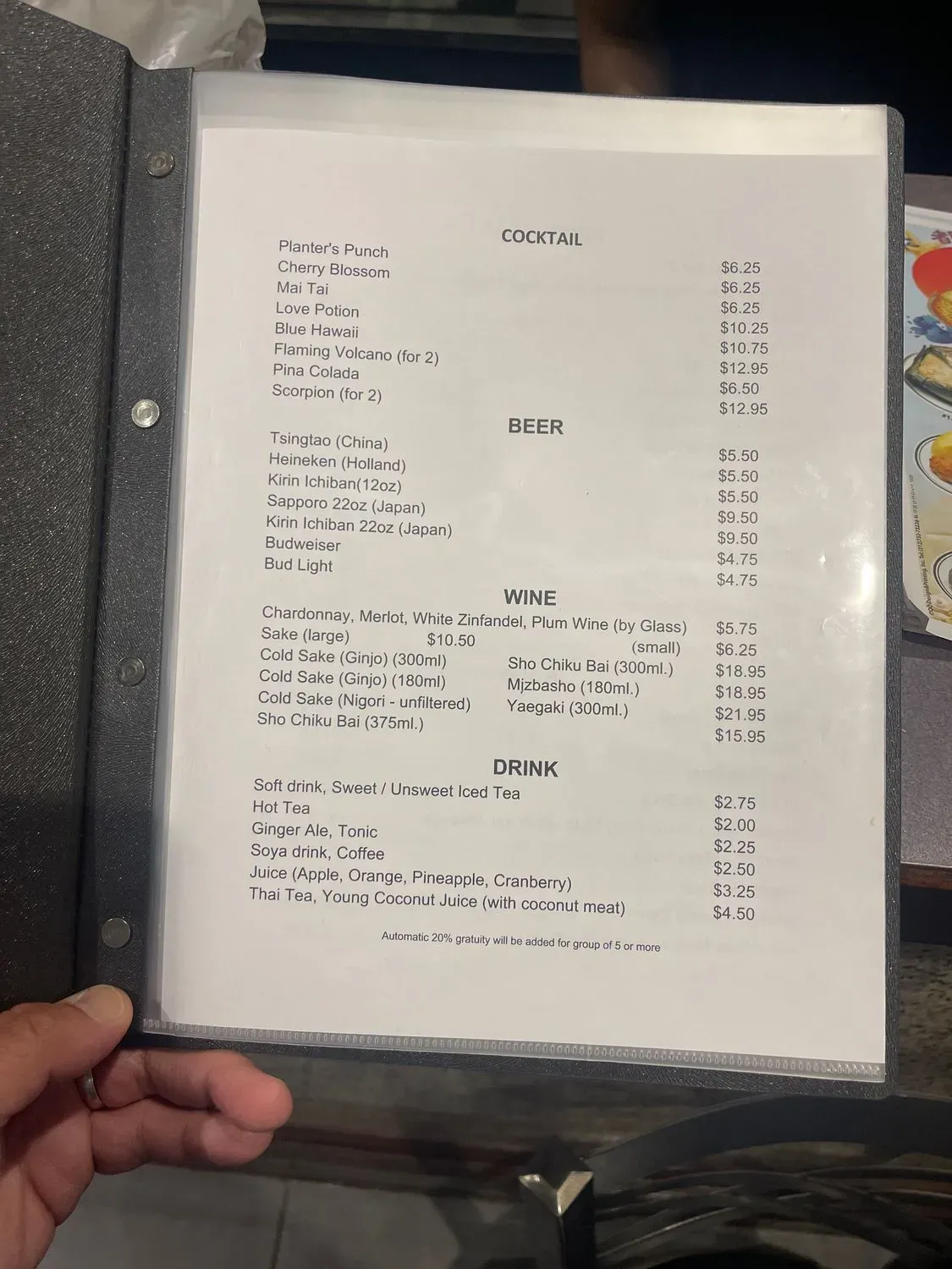 Menu 6