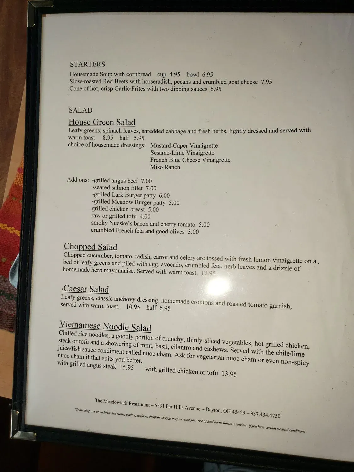 Menu 6