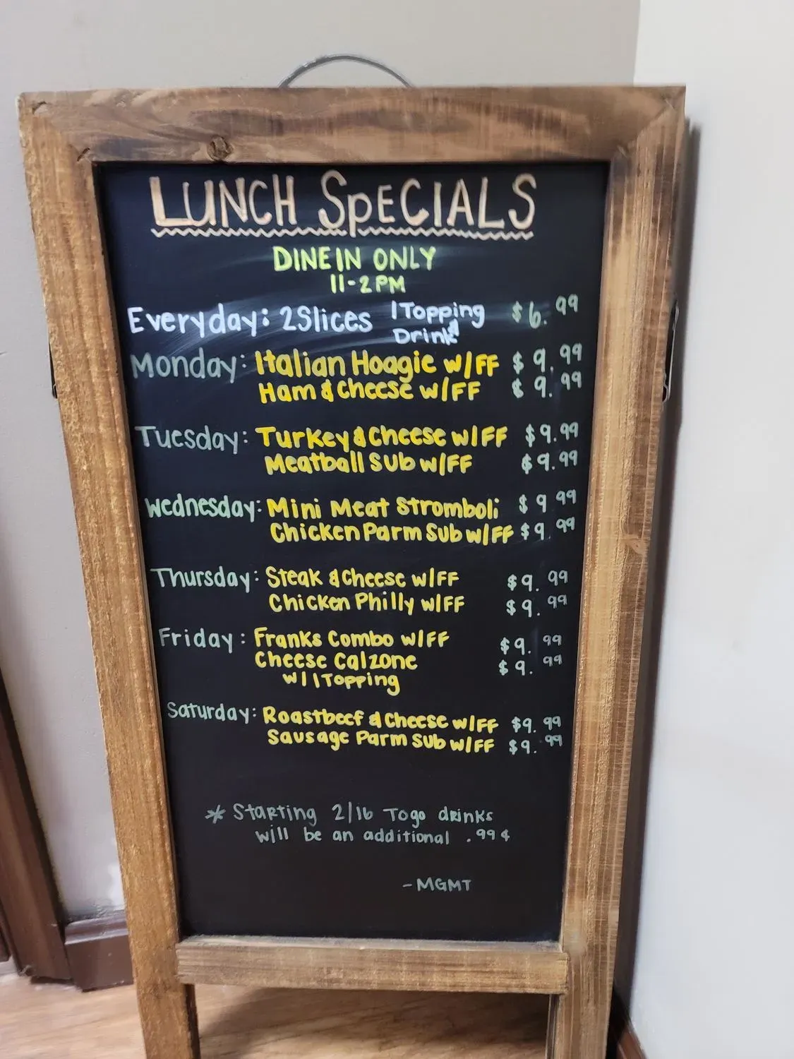 Menu 5