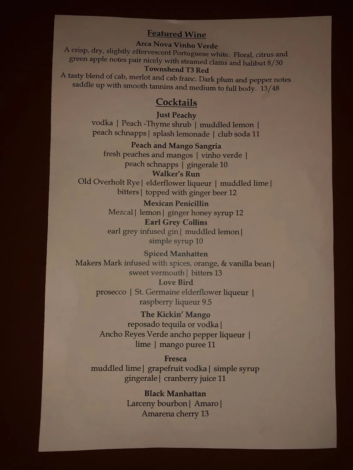 Menu 5