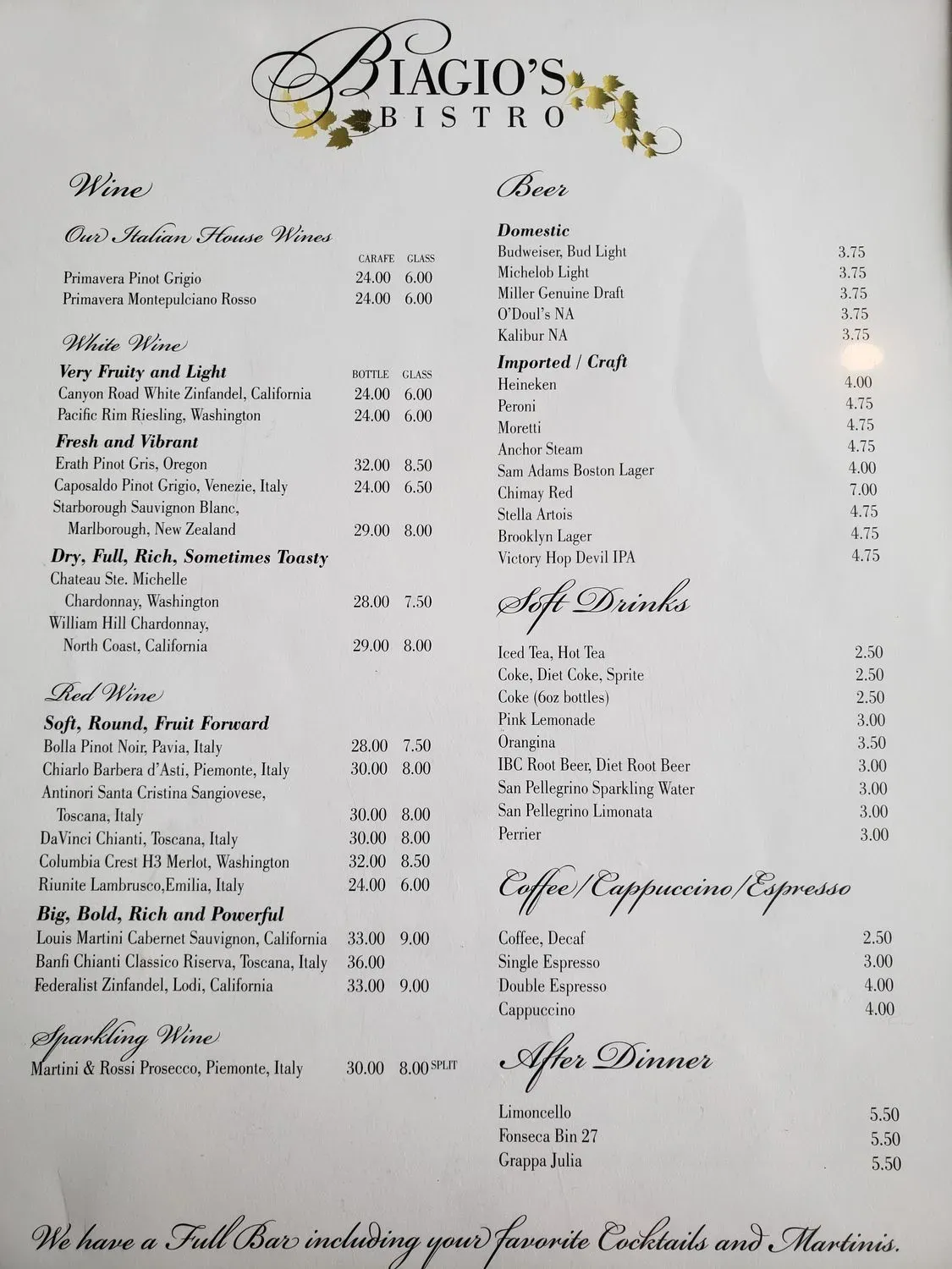 Menu 1