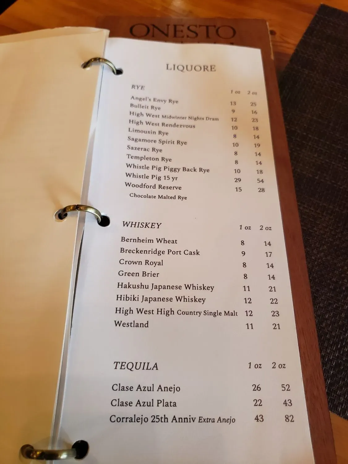 Menu 6