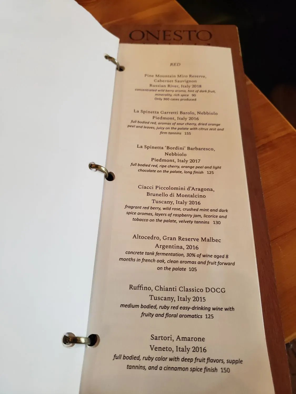 Menu 5