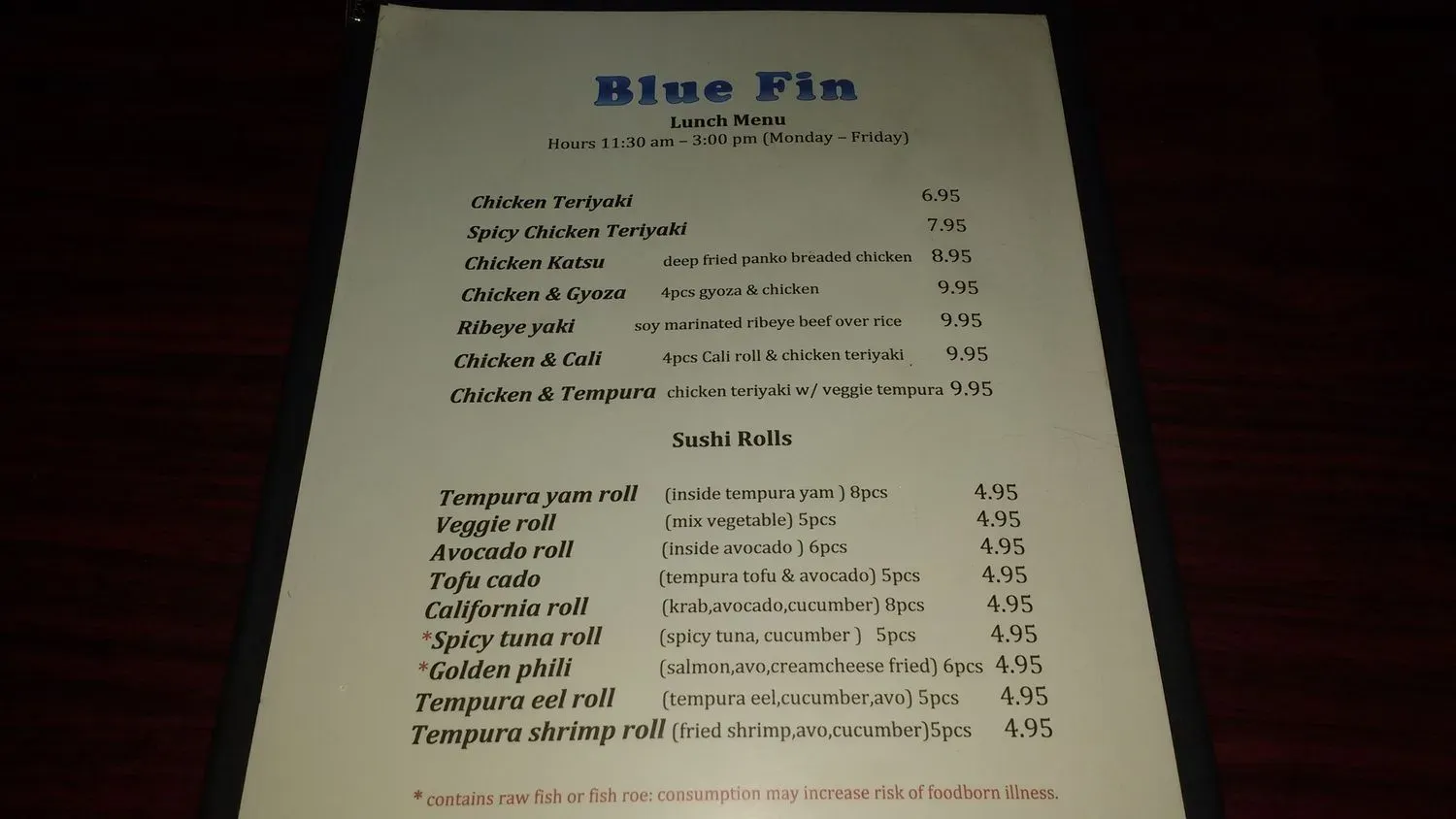 Menu 4