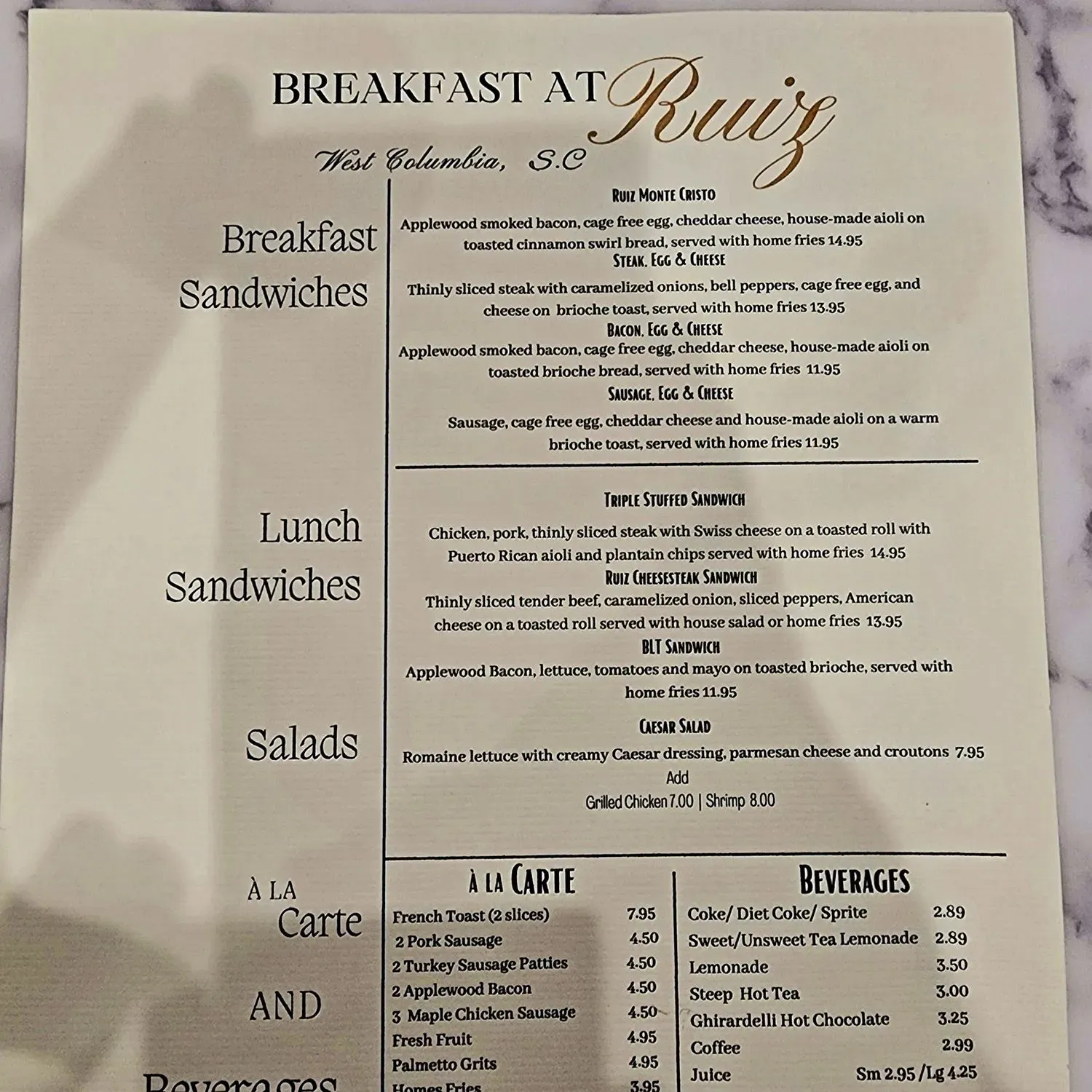 Menu 2