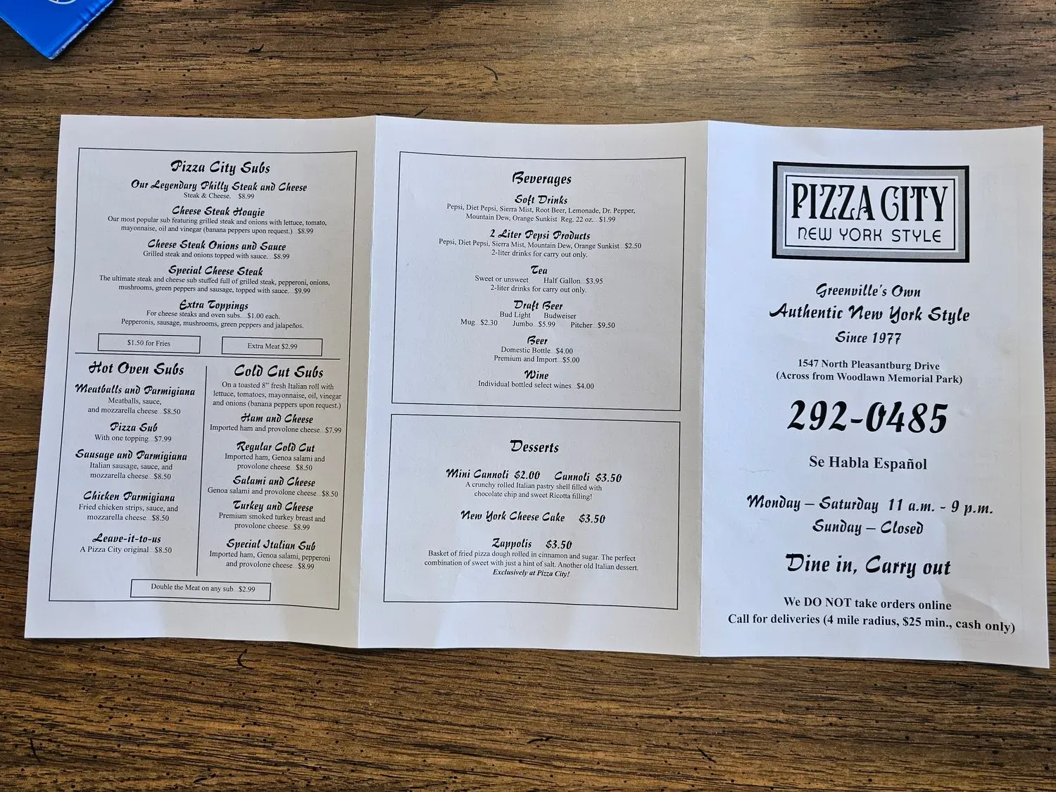 Menu 3