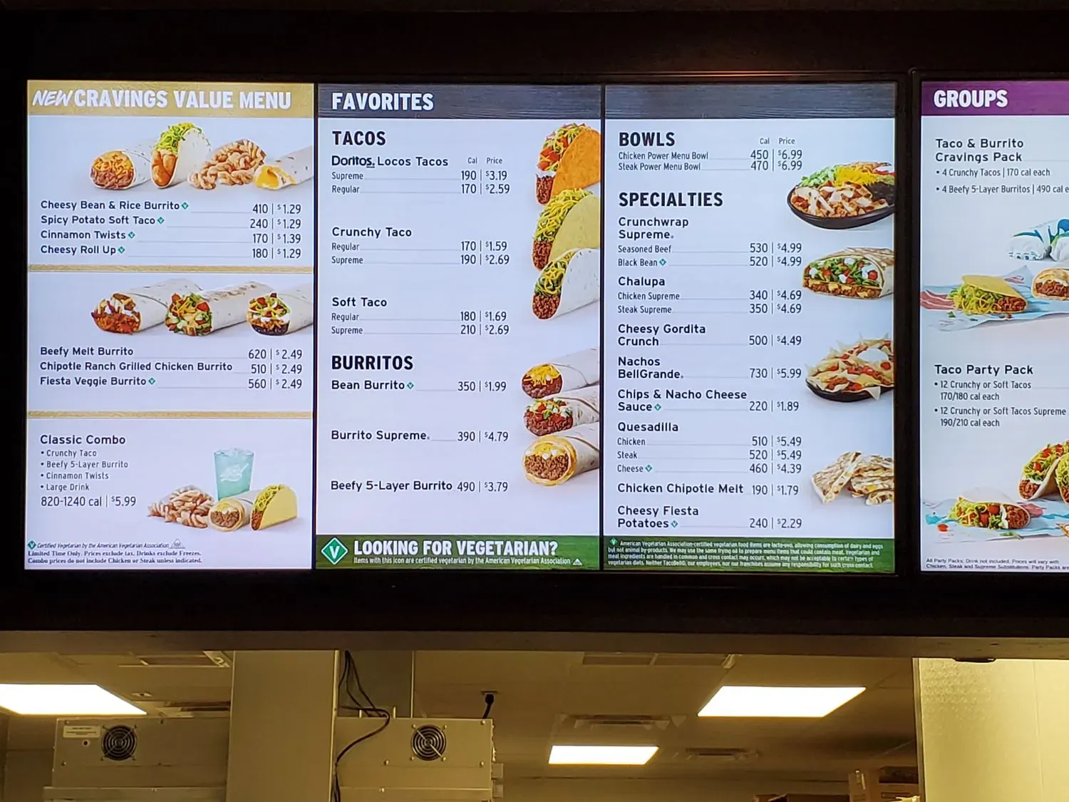 Taco Bell Menu - Updated October 2025