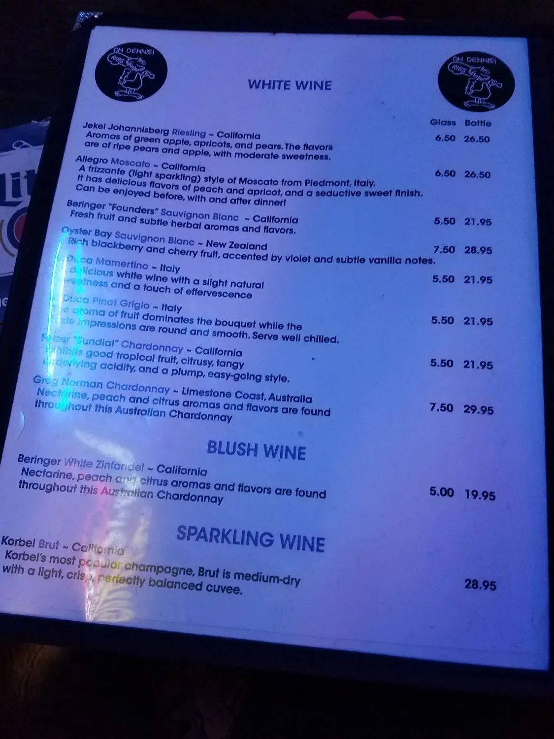 Menu 5