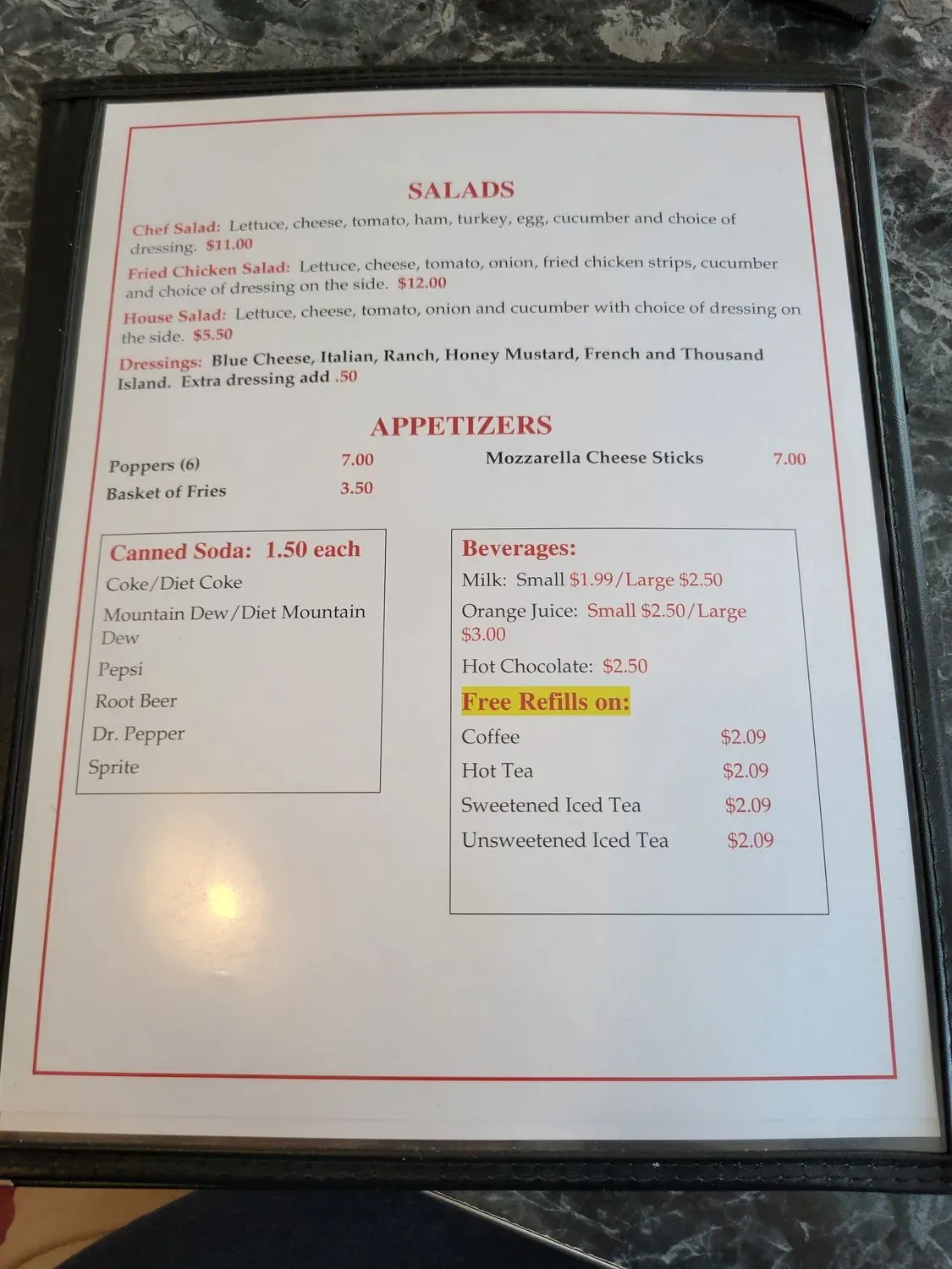 Menu 1