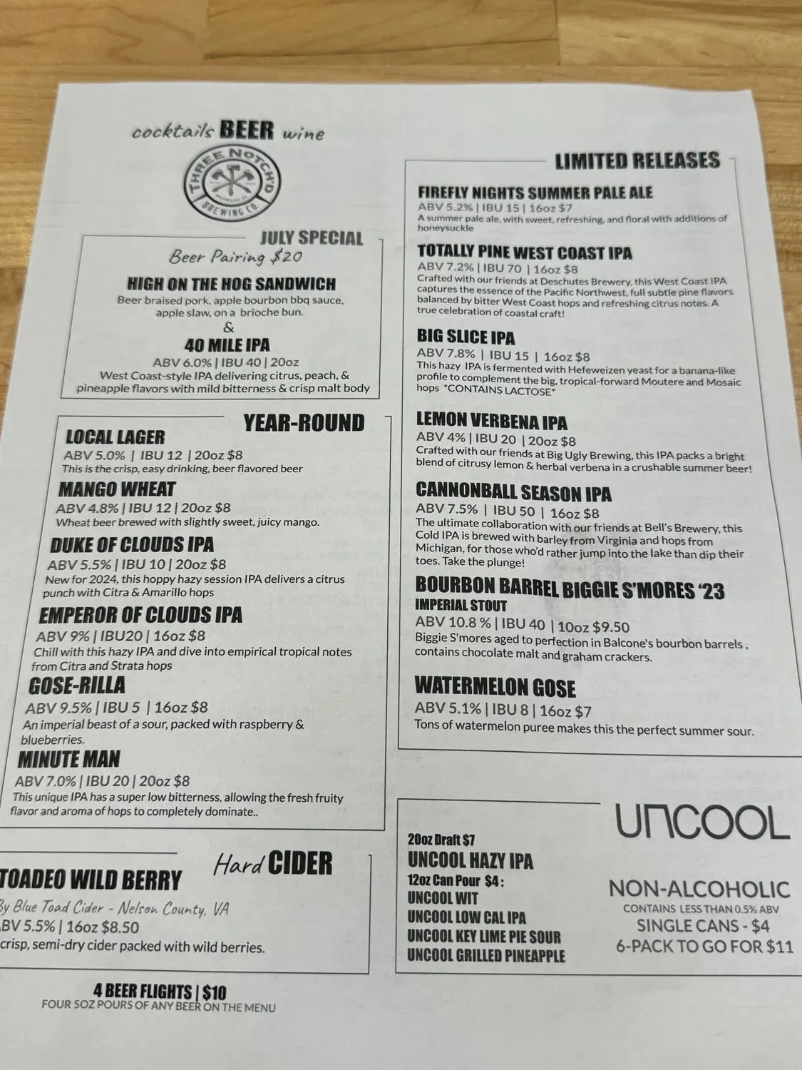 Menu 1