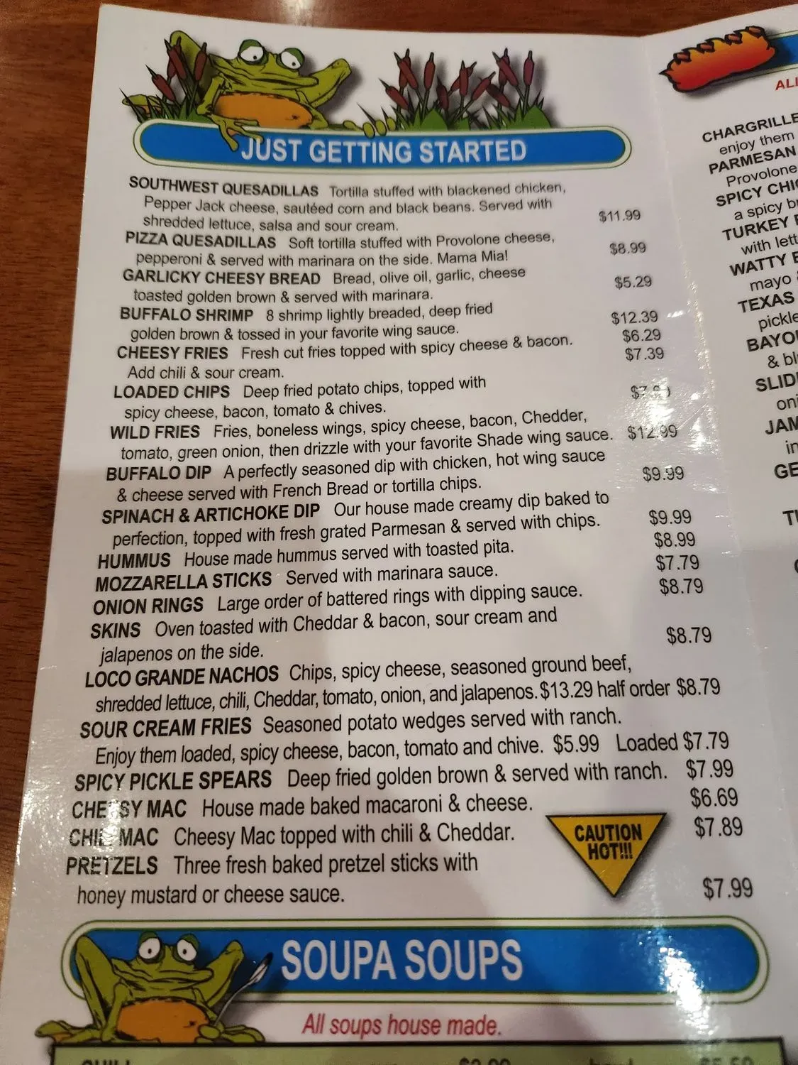 Shade Menu - Updated October 2025