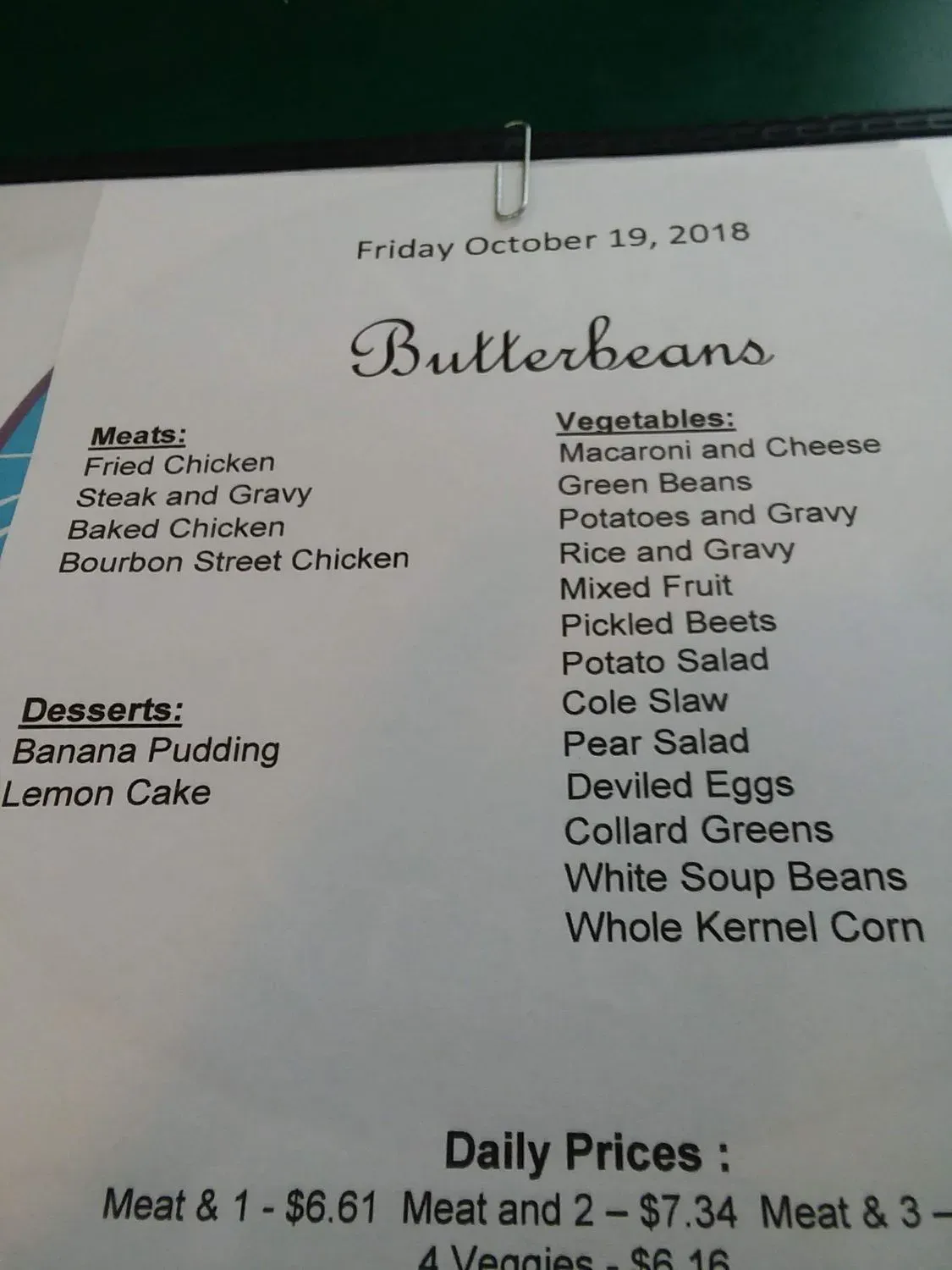 Menu 4