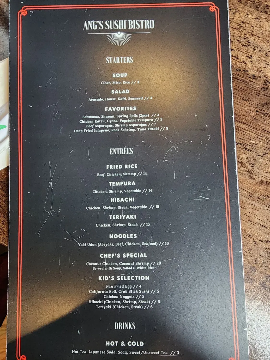 Menu 5