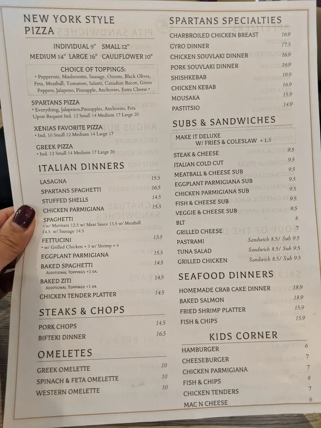 Menu 1