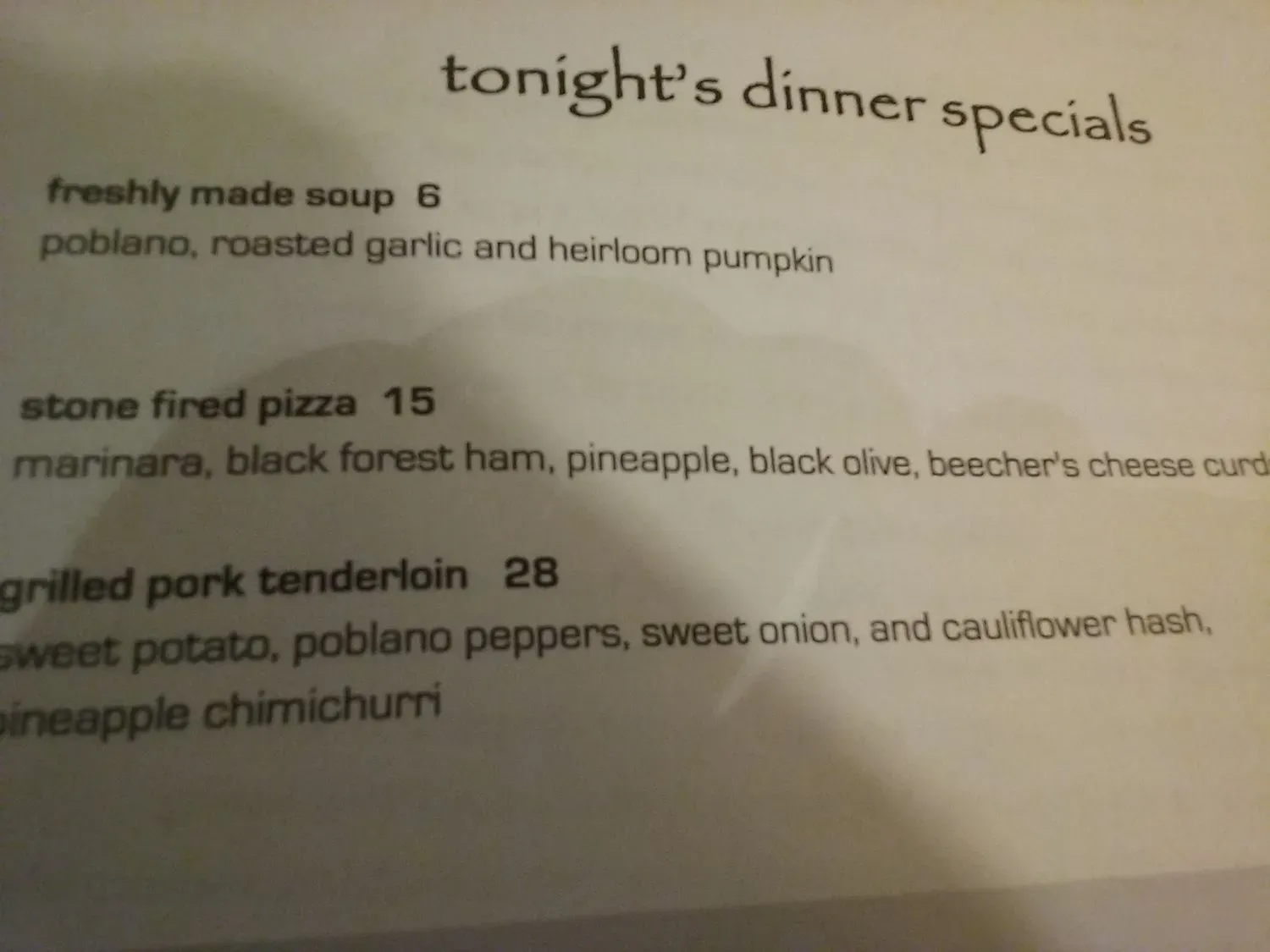 Menu 6