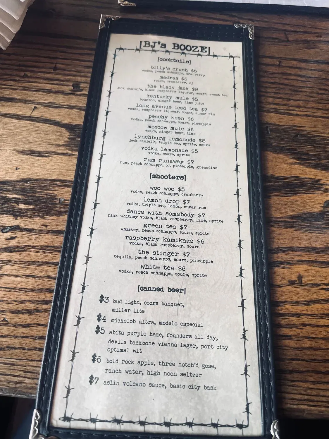 Menu 6