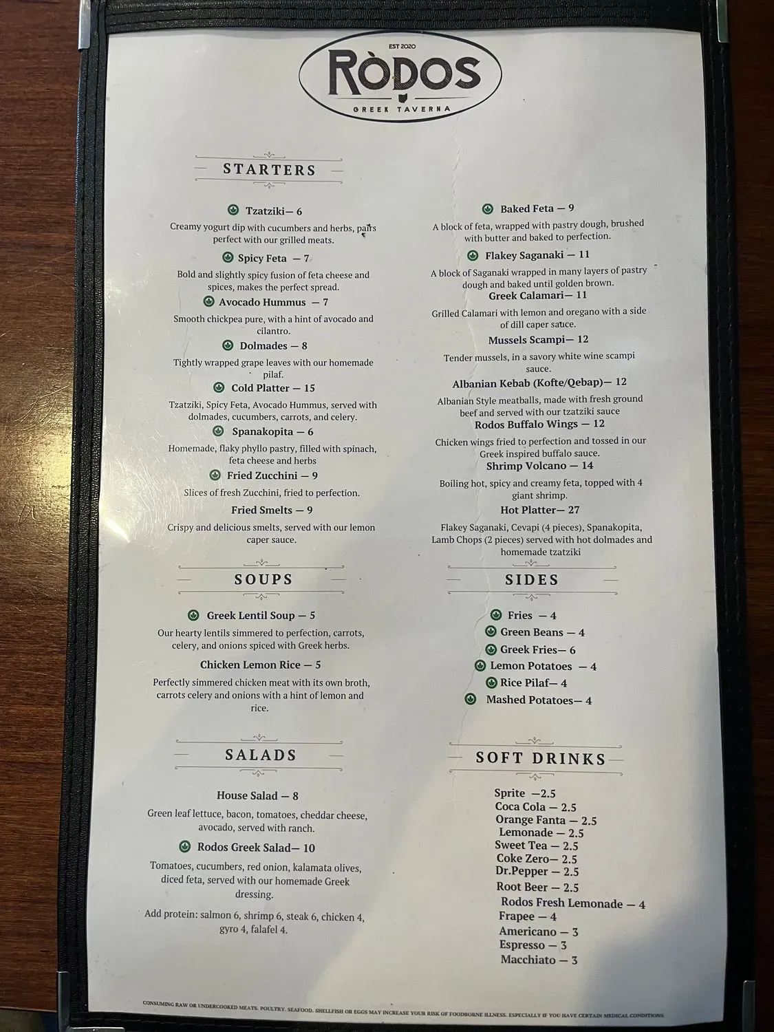 Menu 2