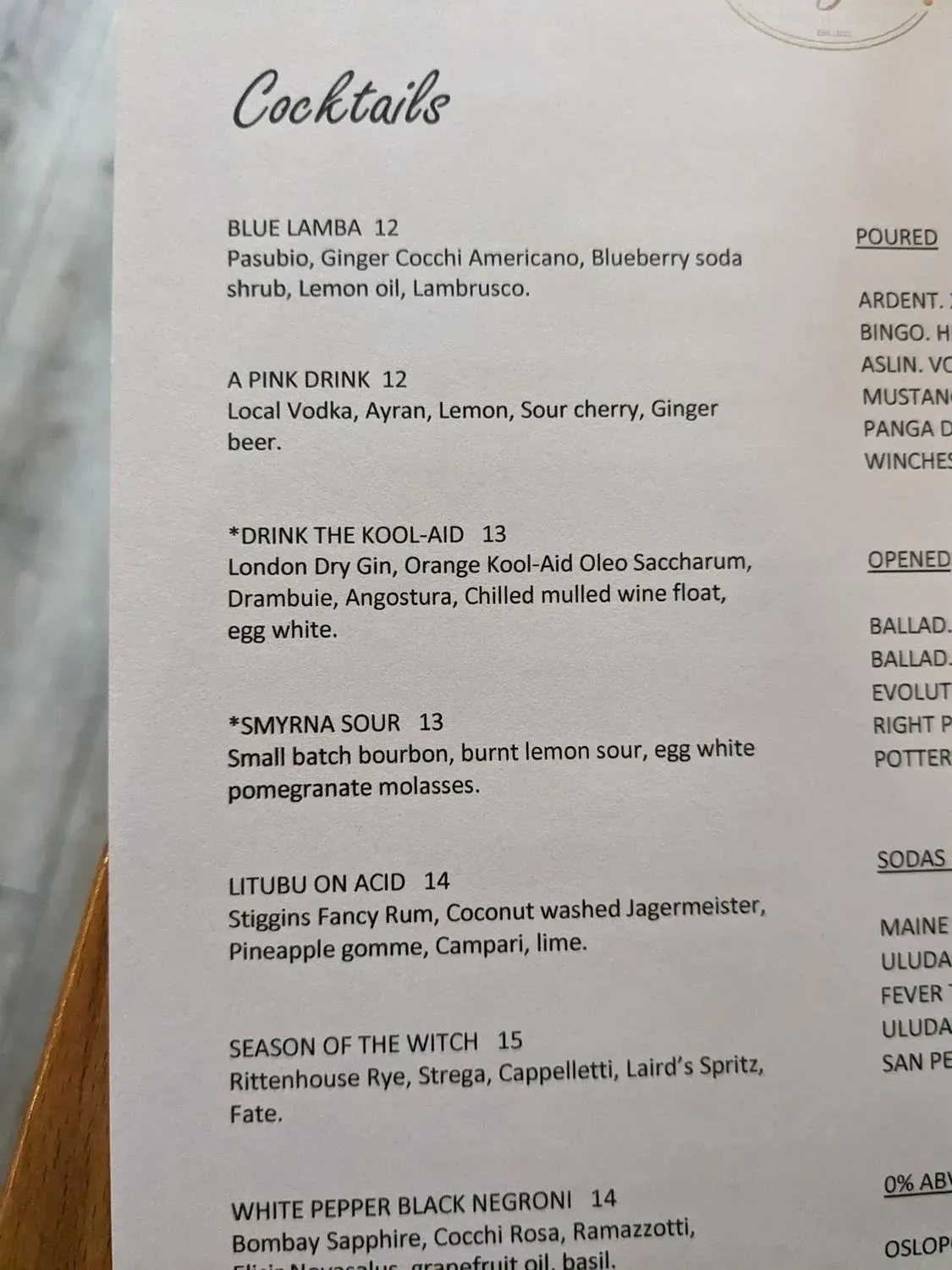 Menu 6