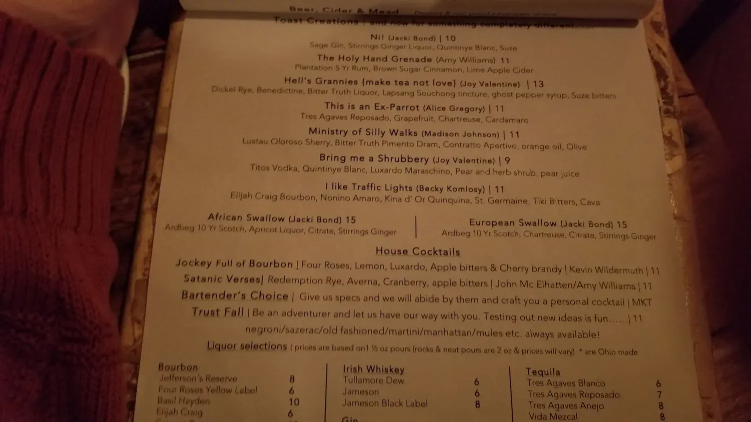 Menu 6