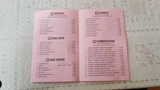 Menu 1