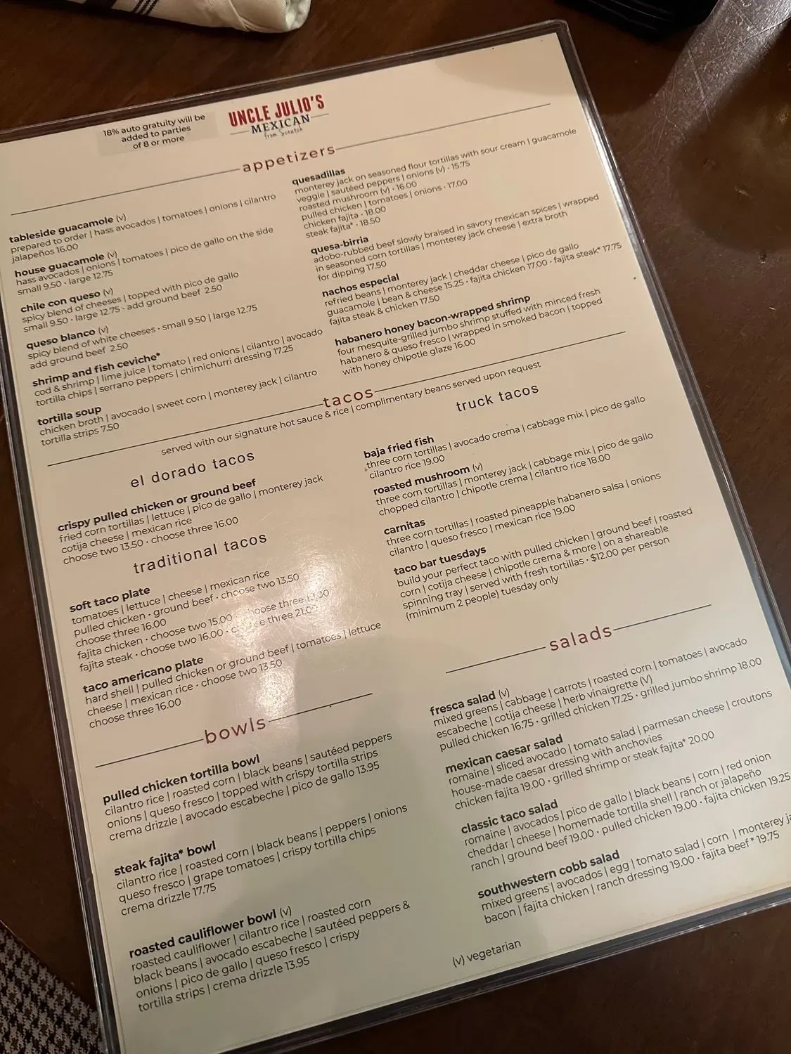 Menu 1