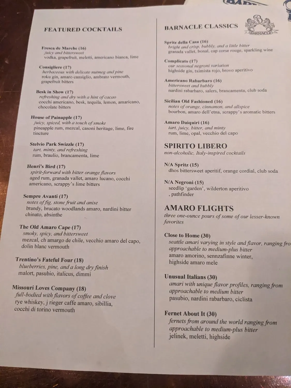 Menu 1